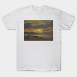 Sunset by Albert Bierstadt T-Shirt